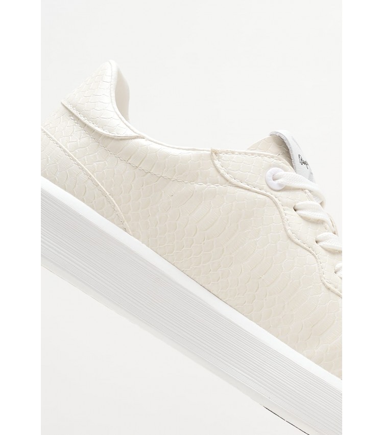 Women Casual Shoes Dobbie.Fenix White ECOleather Pepe Jeans