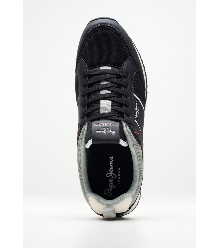 Men Casual Shoes Dublin.Brand Black ECOleather Pepe Jeans