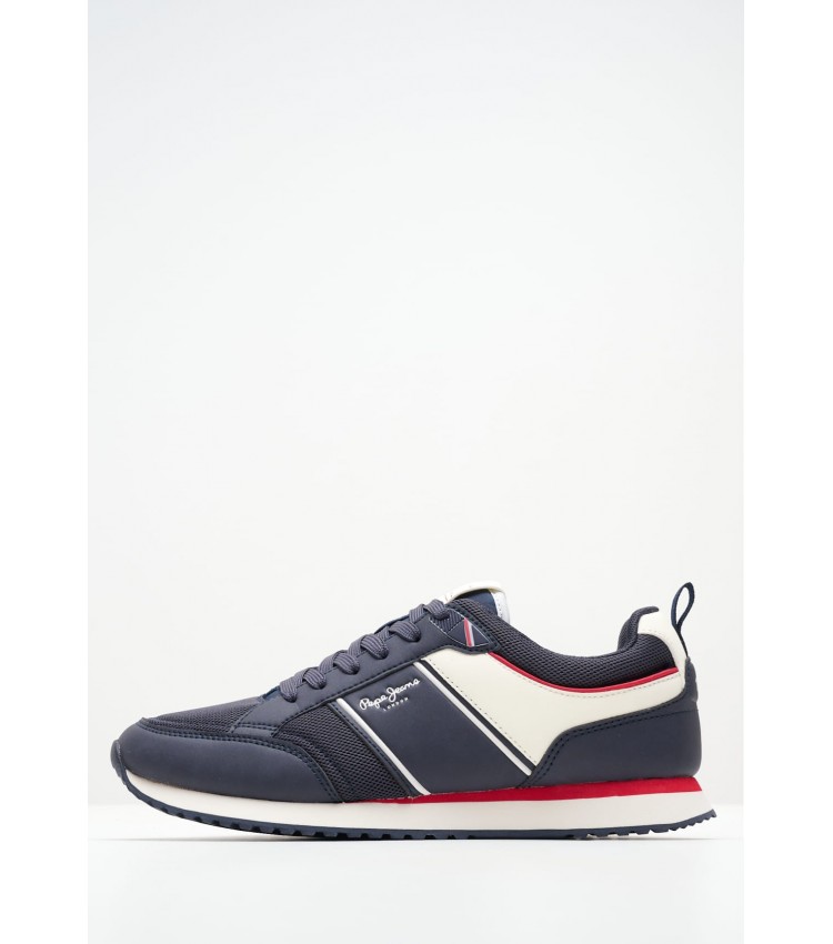 Men Casual Shoes Dublin.Brand Blue ECOleather Pepe Jeans