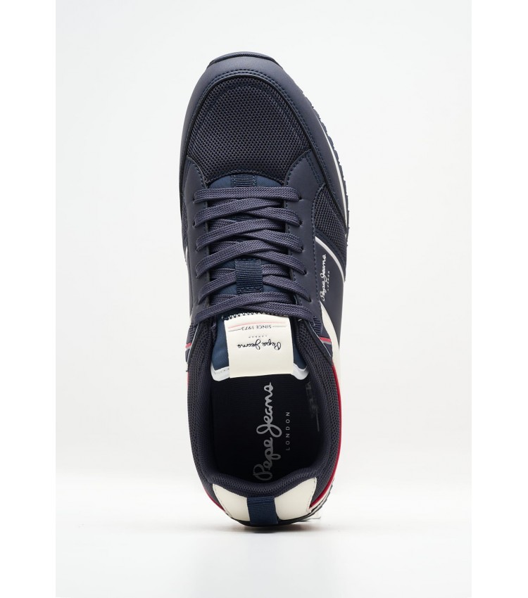 Men Casual Shoes Dublin.Brand Blue ECOleather Pepe Jeans