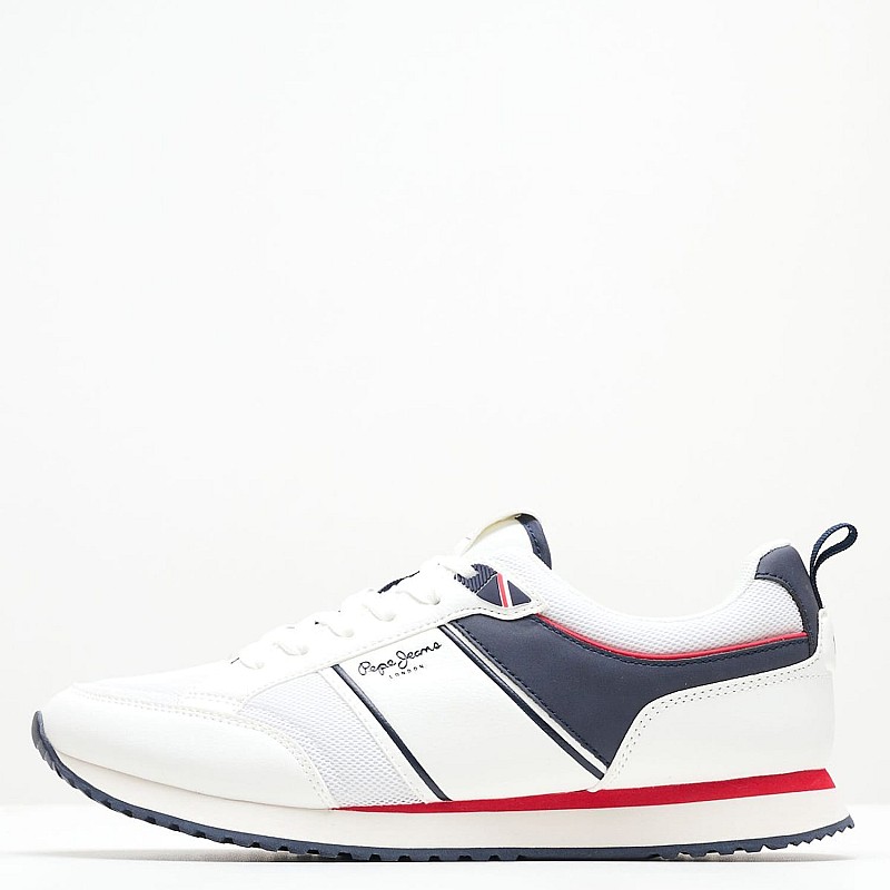 Ανδρικά Παπούτσια Casual Dublin.Brand Άσπρο ECOleather Pepe Jeans