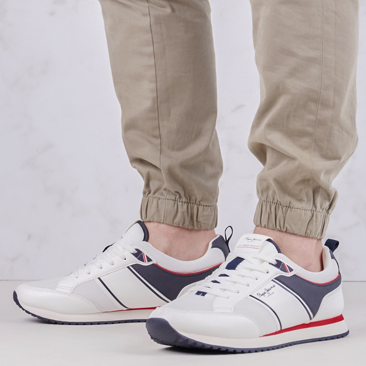 Ανδρικά Παπούτσια Casual Dublin.Brand Άσπρο ECOleather Pepe Jeans Ανδρικά Παπούτσια Casual Dublin.Brand Άσπρο ECOleather Pepe Jeans