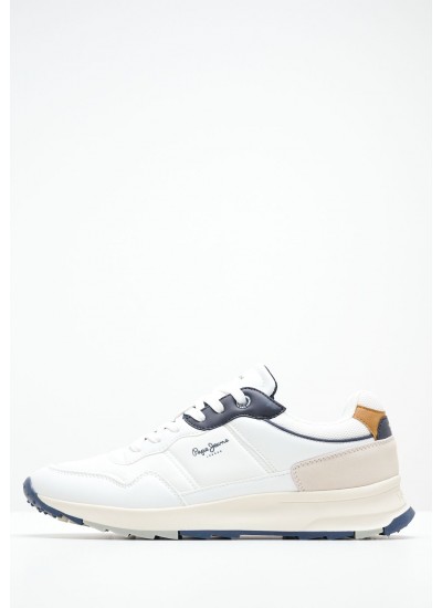 Men Casual Shoes Joy.Tour White ECOleather Pepe Jeans