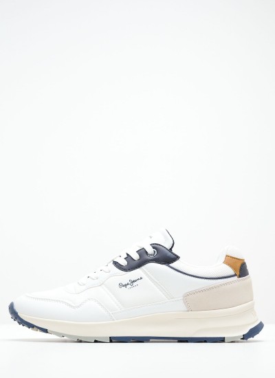 Men Casual Shoes Joy.Tour White ECOleather Pepe Jeans