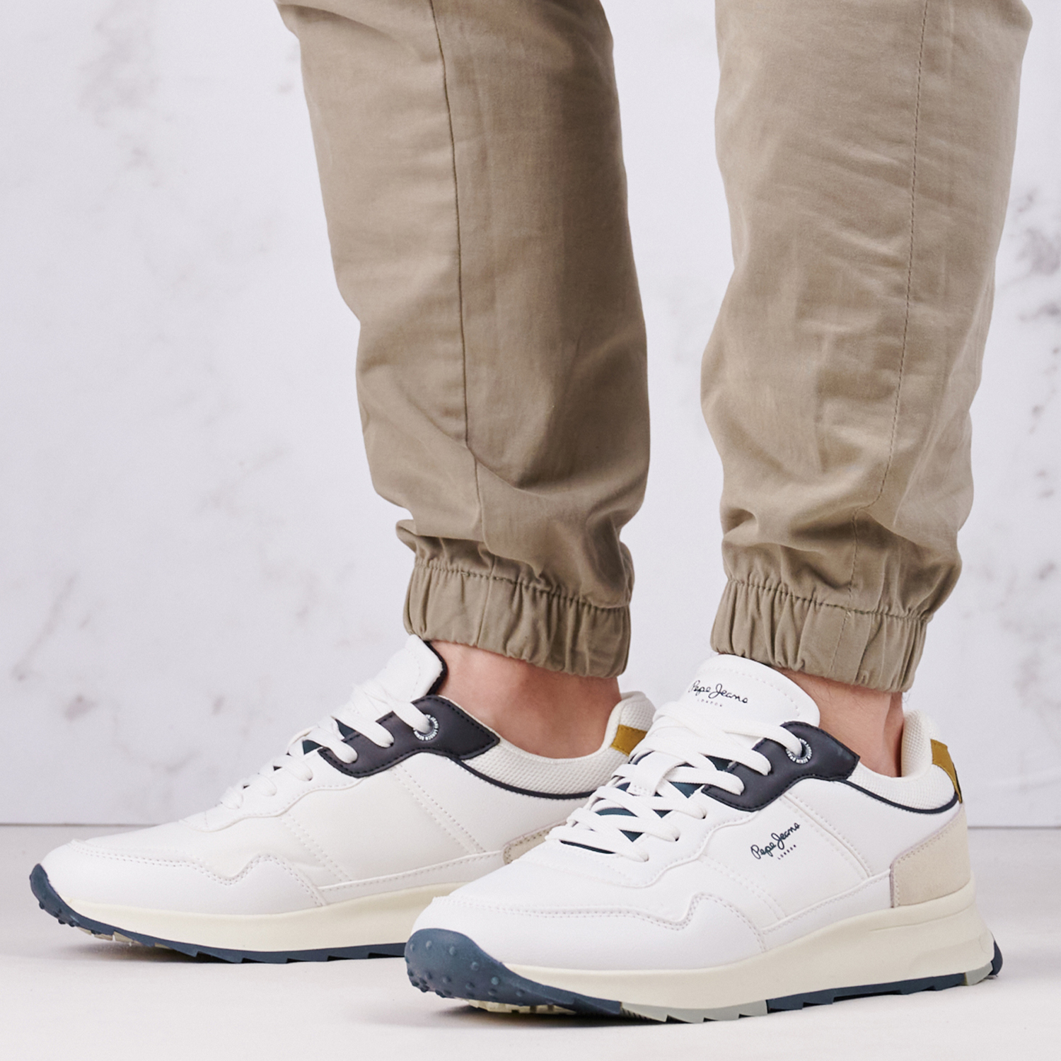 Ανδρικά Παπούτσια Casual Joy.Tour Άσπρο ECOleather Pepe Jeans Ανδρικά Παπούτσια Casual Joy.Tour Άσπρο ECOleather Pepe Jeans