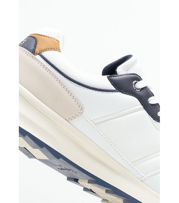 Men Casual Shoes Joy.Tour White ECOleather Pepe Jeans