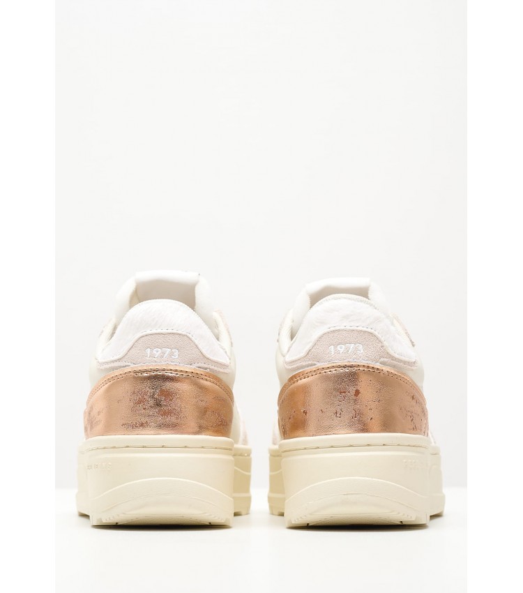 Women Casual Shoes Kore.Sun Beige Leather Pepe Jeans