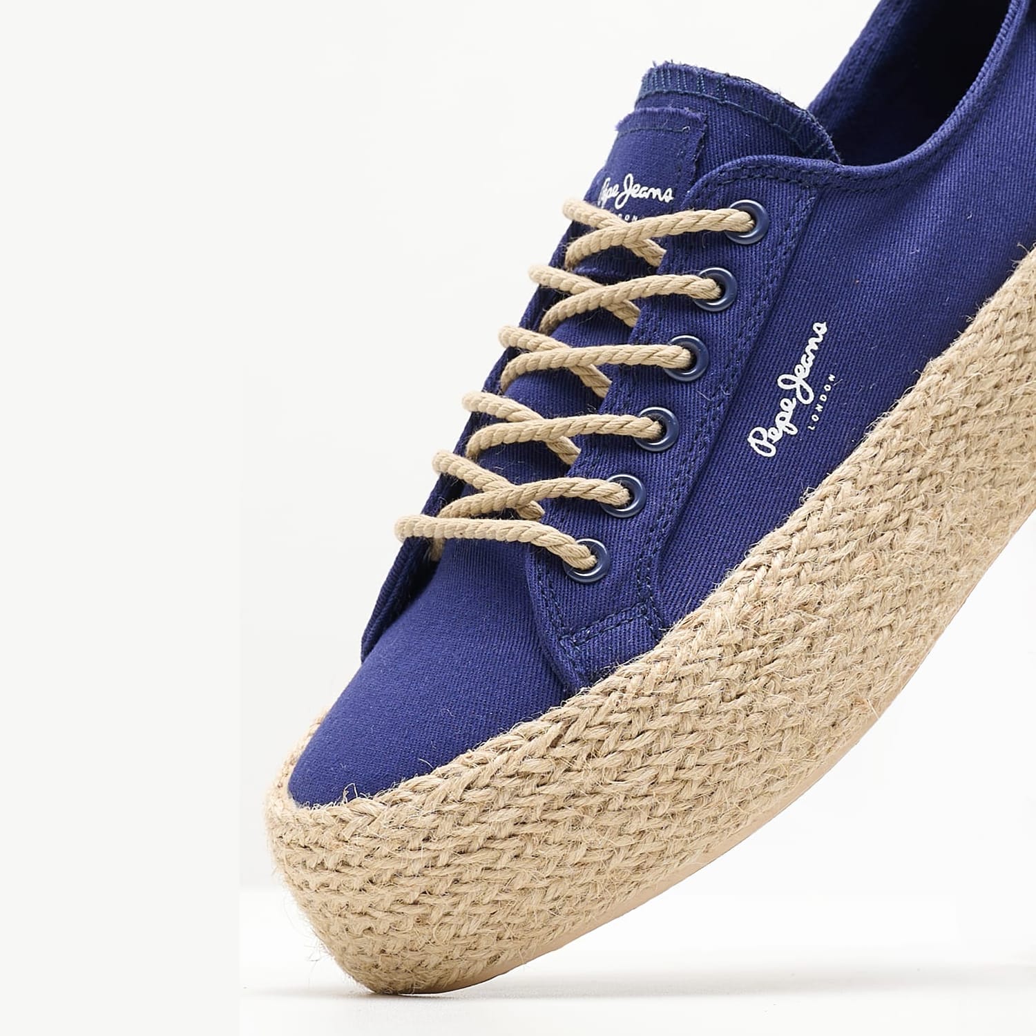 Γυναικεία Παπούτσια Casual Kyle.Classic Μπλε Ύφασμα Pepe Jeans
