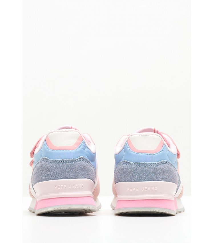 Kids Casual Shoes Lnd.Urban Pink Fabric Pepe Jeans