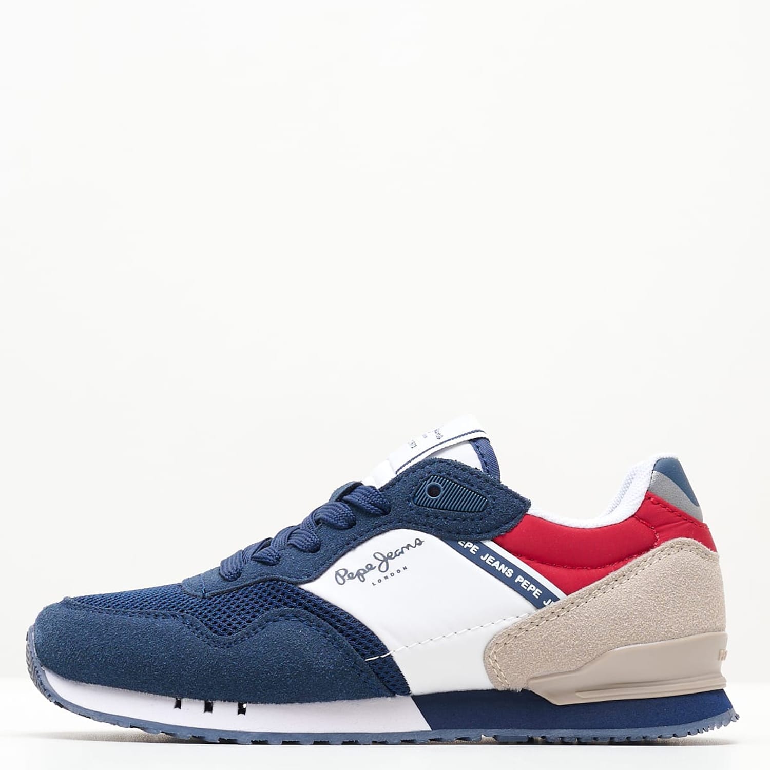 Παιδικά Παπούτσια Casual London.Ban Μπλε Ύφασμα Pepe Jeans
