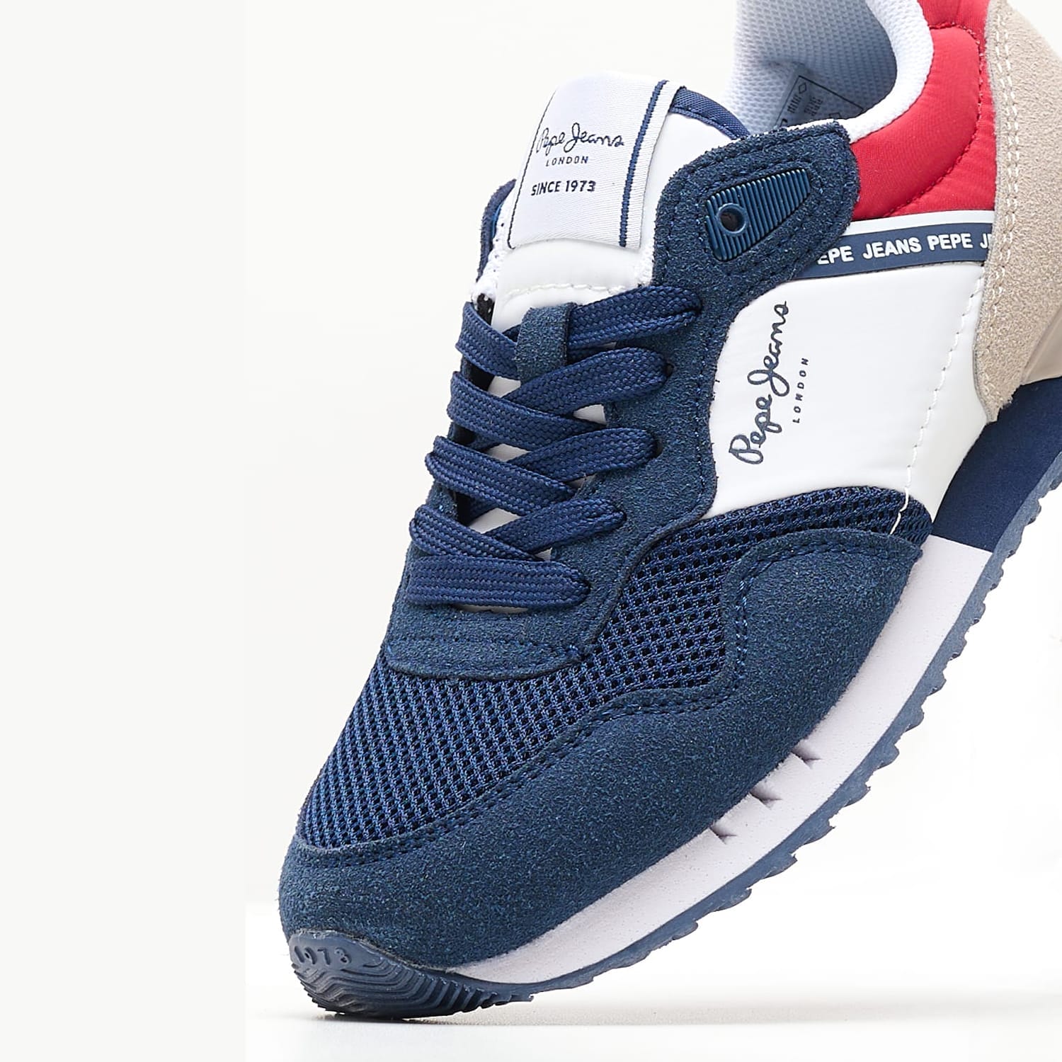 Παιδικά Παπούτσια Casual London.Ban Μπλε Ύφασμα Pepe Jeans