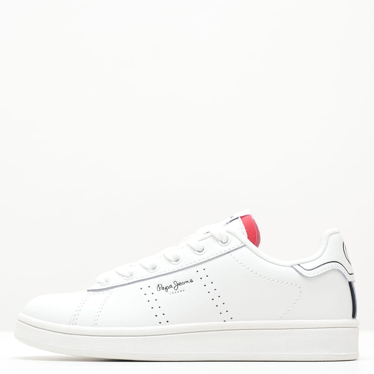 Παιδικά Παπούτσια Casual Player.Bb Άσπρο Δέρμα Pepe Jeans