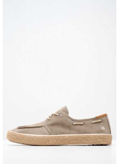 Men Espadrilles Port.Coast Taupe Buckskin Pepe Jeans