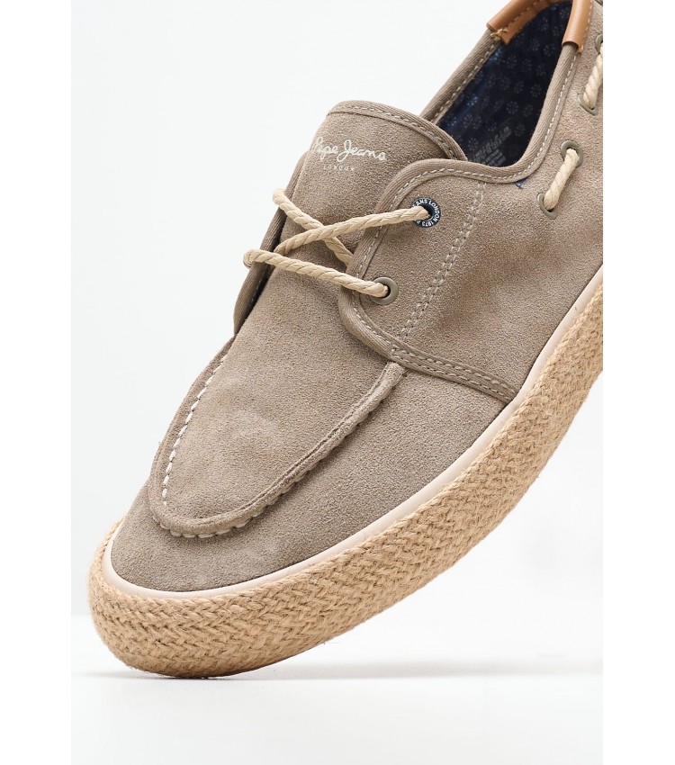 Men Espadrilles Port.Coast Taupe Buckskin Pepe Jeans