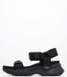 Women Sandals Venus.Block Black Fabric Pepe Jeans