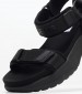 Women Sandals Venus.Block Black Fabric Pepe Jeans