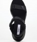 Women Sandals Venus.Block Black Fabric Pepe Jeans