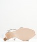 Women Sandals 1008E33 White Leather Mourtzi
