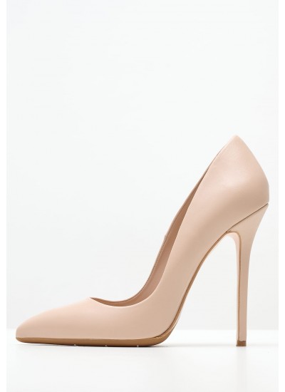 Women Pumps & Peeptoes High 1203A00 Nude Leather Mourtzi