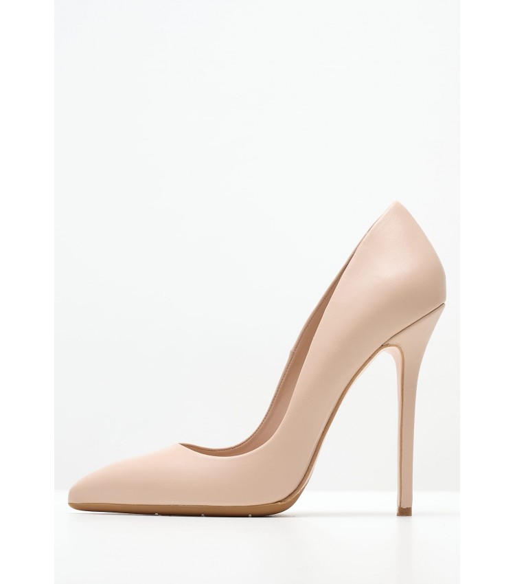 Women Pumps & Peeptoes High 1203A00 Nude Leather Mourtzi