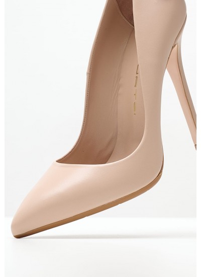 Women Pumps & Peeptoes High 1203A00 Nude Leather Mourtzi