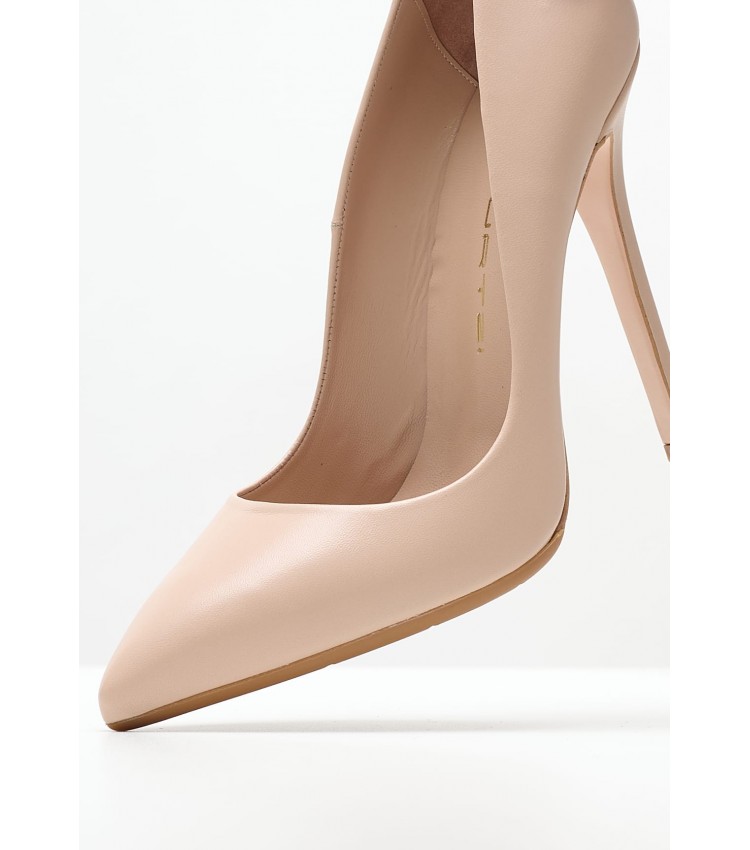 Women Pumps & Peeptoes High 1203A00 Nude Leather Mourtzi