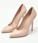 Women Pumps & Peeptoes High 1203A00 Nude Leather Mourtzi