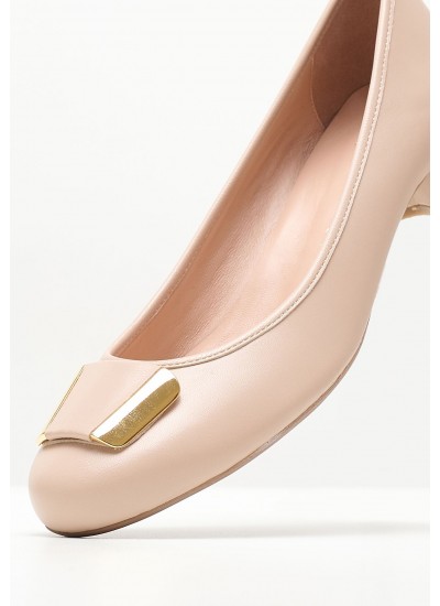 Women Pumps & Peeptoes Low 30194 Nude Leather Mourtzi