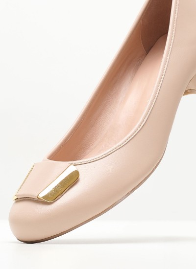 Women Pumps & Peeptoes High 571503 Gold Leather Mourtzi