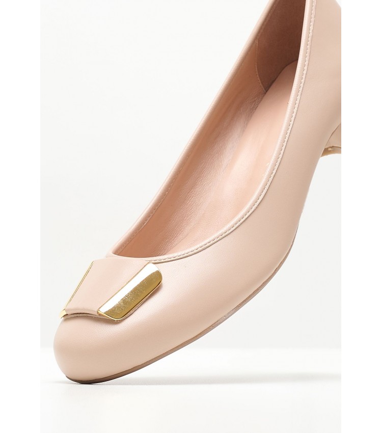 Women Pumps & Peeptoes Low 30194 Nude Leather Mourtzi