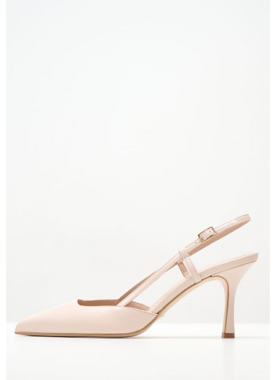 Women Pumps & Peeptoes High 71117 Nude Leather Mourtzi