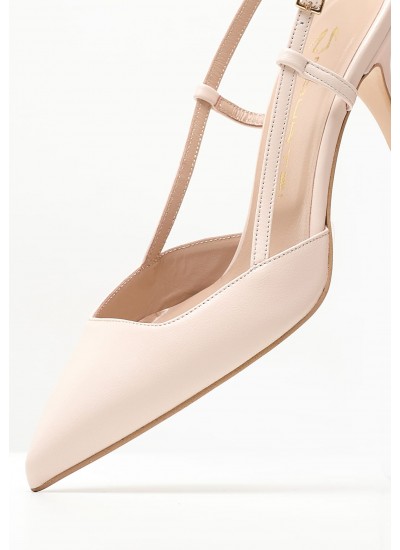 Women Pumps & Peeptoes High 71117 Nude Leather Mourtzi