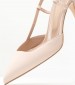 Women Pumps & Peeptoes High 71117 Nude Leather Mourtzi