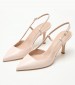 Women Pumps & Peeptoes High 71117 Nude Leather Mourtzi