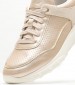 Γυναικεία Παπούτσια Casual Alleniee.Pearl Χρυσό Δέρμα Geox