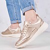 Women Casual Shoes Alleniee.Pearl Gold Leather Geox Women Casual Shoes Alleniee.Pearl Gold Leather Geox