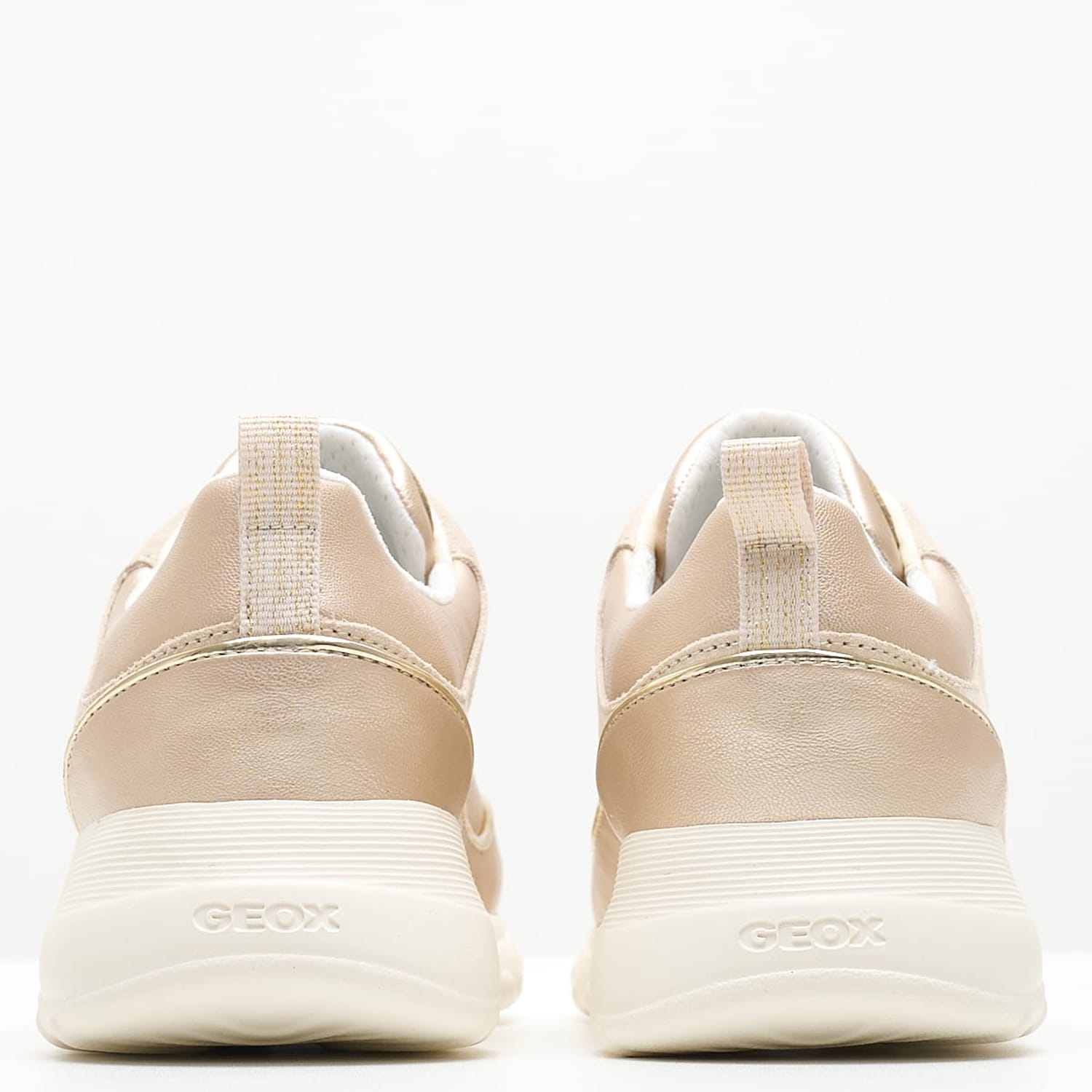 Women Casual Shoes Alleniee.Pearl Gold Leather Geox Women Casual Shoes Alleniee.Pearl Gold Leather Geox