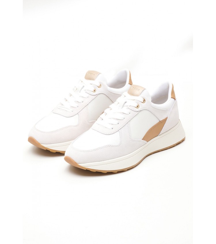 Women Casual Shoes Amabel.A White Buckskin Geox