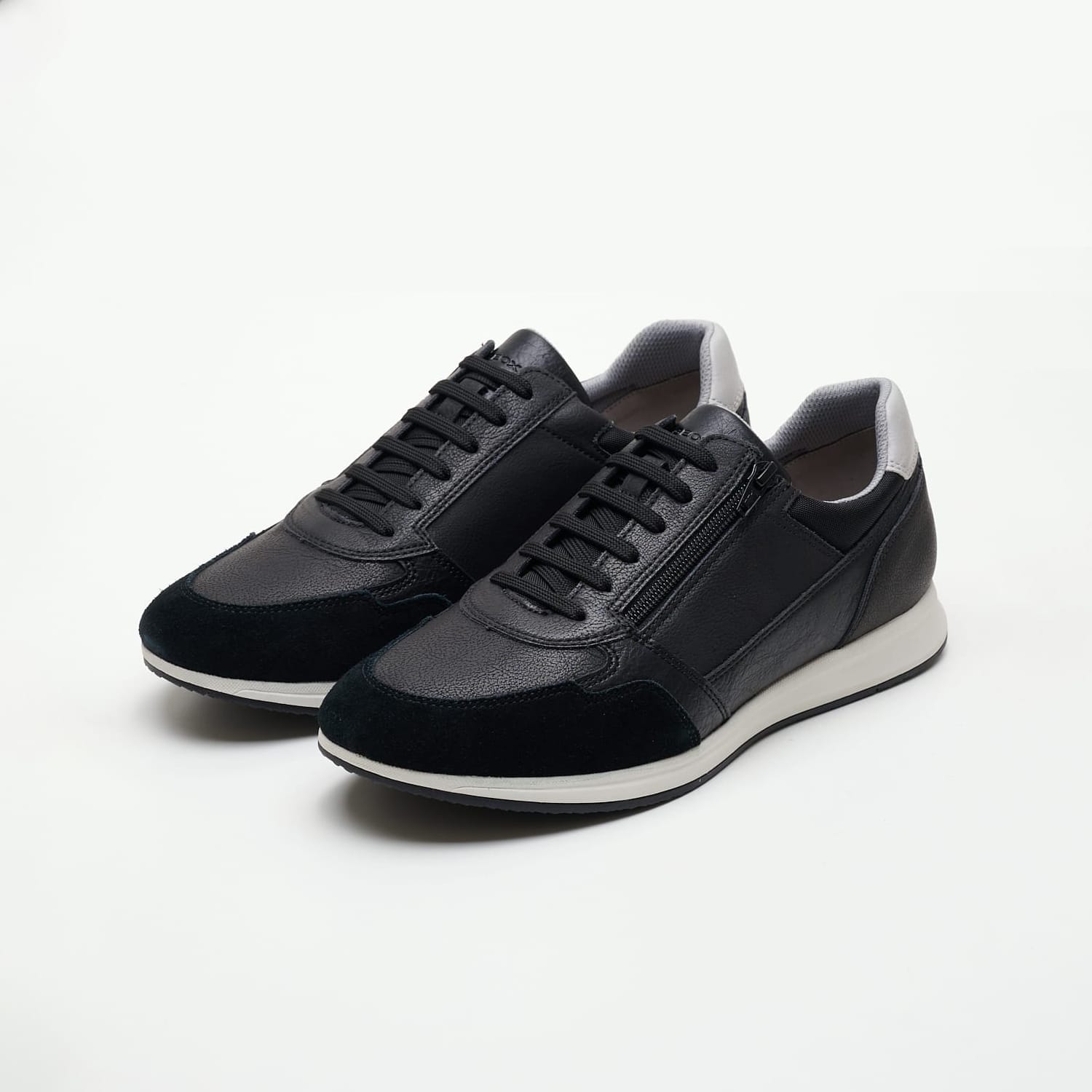 Ανδρικά Παπούτσια Casual Avery.Urban Μαύρο Δέρμα Geox Ανδρικά Παπούτσια Casual Avery.Urban Μαύρο Δέρμα Geox