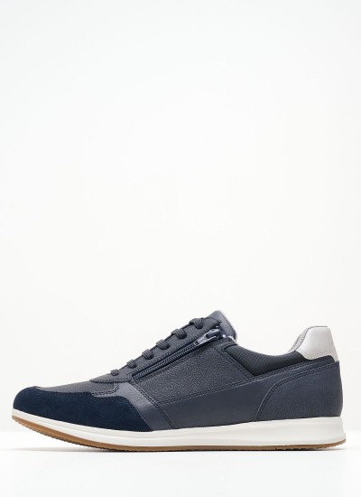 Ανδρικά Παπούτσια Casual Avery.Urban Μπλε Δέρμα Geox