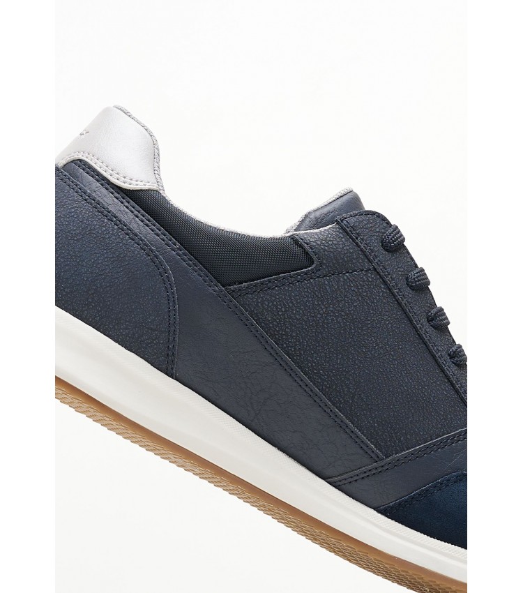 Men Casual Shoes Avery.Urban Blue Leather Geox