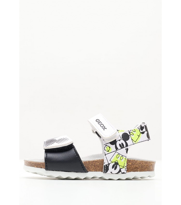 Kids Flip Flops & Sandals Chalki.Fluo White ECOleather Geox