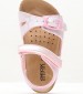 Kids Flip Flops & Sandals Chalki.Girl Pink ECOleather Geox