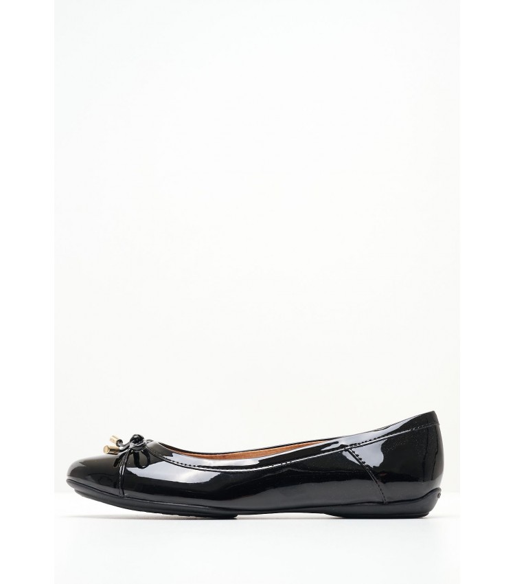 Γυναικείες Μπαλαρίνες Charlene.Urban Μαύρο ECOleather Geox