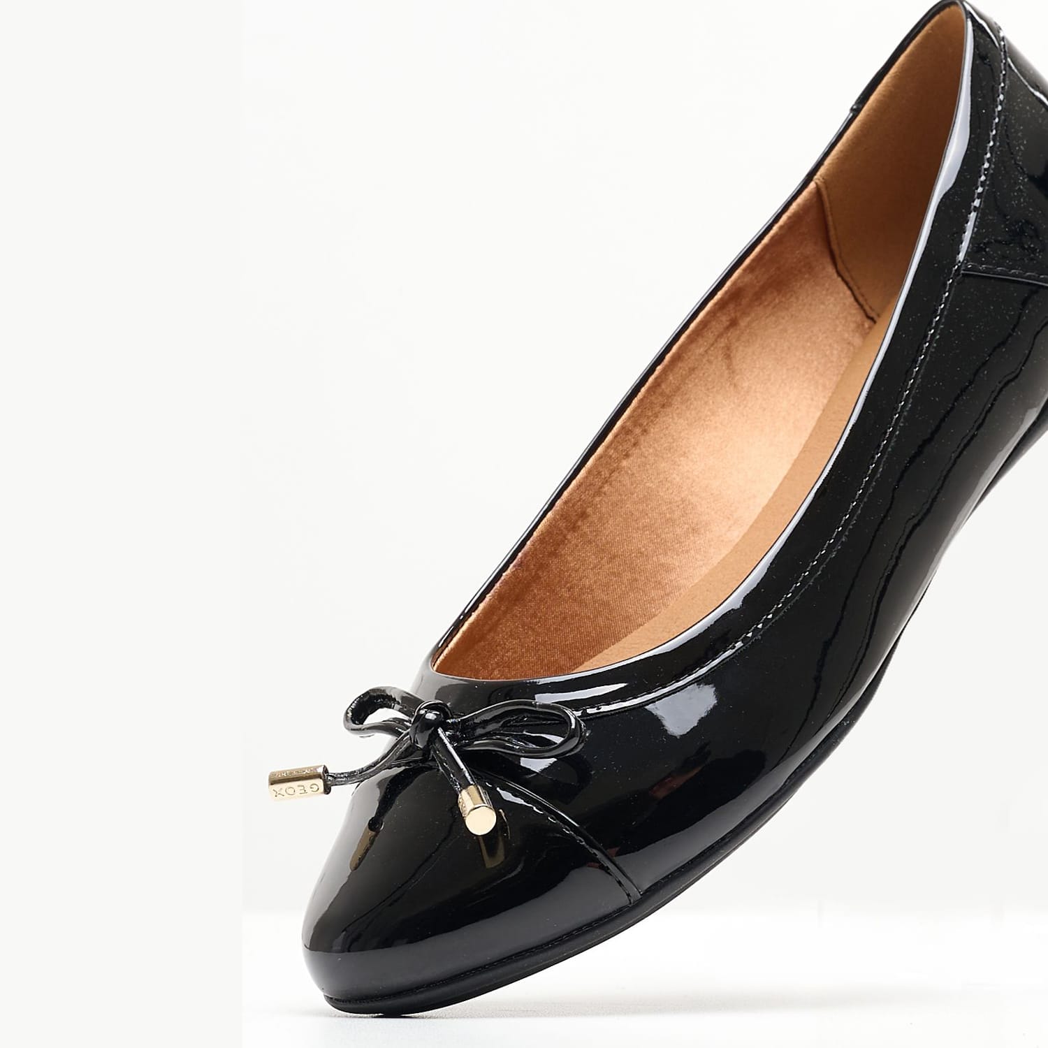 Γυναικείες Μπαλαρίνες Charlene.Urban Μαύρο ECOleather Geox