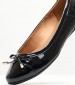 Women Balerinas Charlene.Urban Black ECOleather Geox