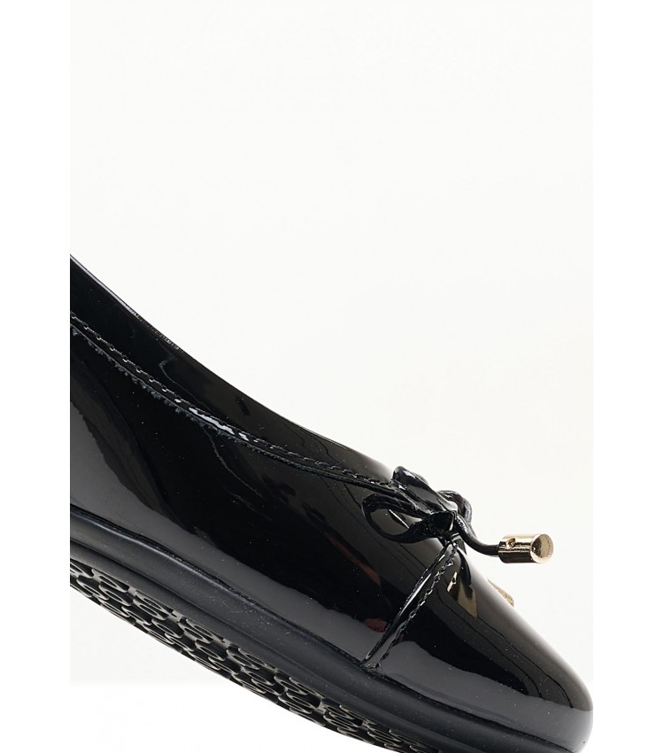 Women Balerinas Charlene.Urban Black ECOleather Geox