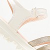 Kids Flip Flops & Sandals Coralie.Gir White ECOleather Geox Kids Flip Flops & Sandals Coralie.Gir White ECOleather Geox