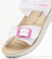 Kids Flip Flops & Sandals Costarei.Glam White ECOleather Geox