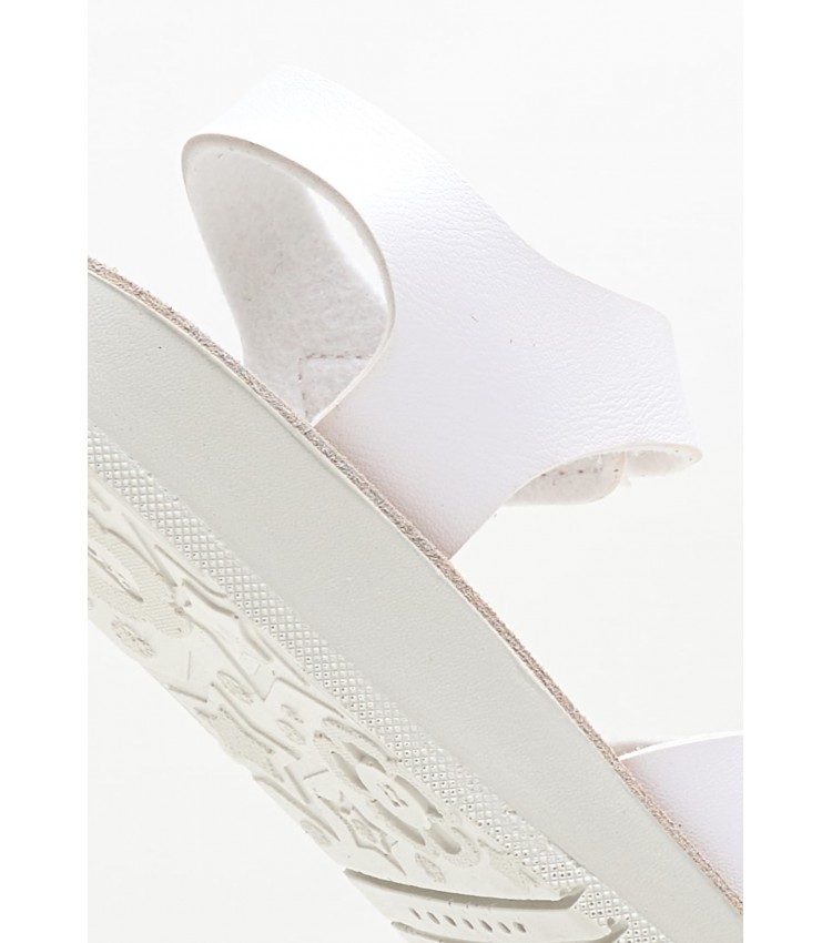 Kids Flip Flops & Sandals Costarei.Glam White ECOleather Geox